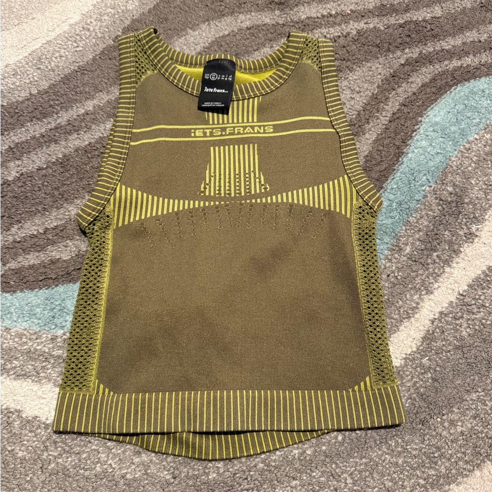 Women’s Green Cut-Out Tank Top